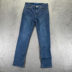 Levi's 502 Jeans Women 18 Blue Cotton Denim Straight Leg Workwear Travel Stretch